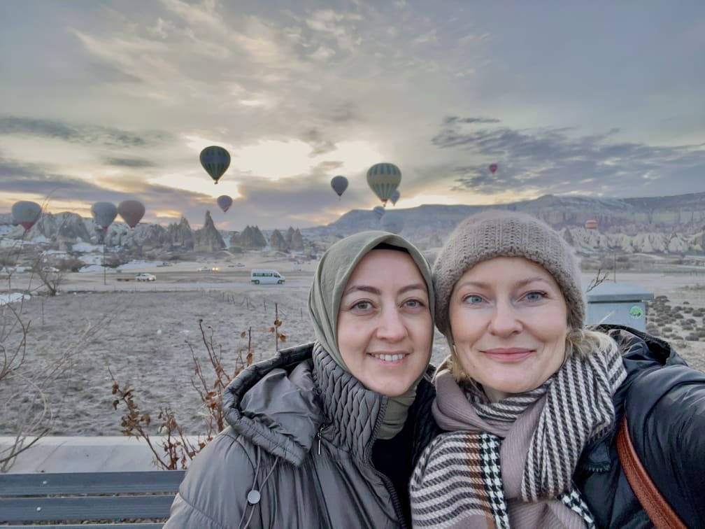 Hot Air Balloon watching at Cappadocia Turkey