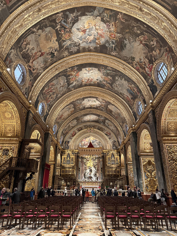 Interior of St John’s Co-Cathedral in Valletta, Malta, visited during a Platform21 Erasmus+ invited expert visit